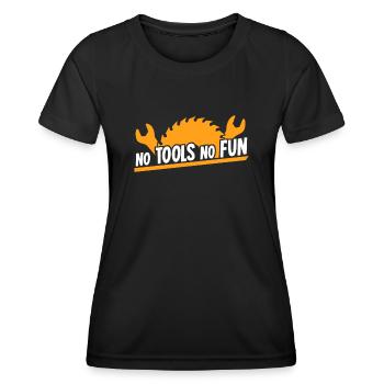 Craftsman DIY Tools Tool - Frauen Funktions-T-Shirt - Schwarz - Vorne - AI Model Female 172 light (172cm)