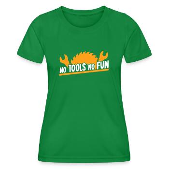 Craftsman DIY Tools Tool - Women's Functional T-Shirt - kelly green - Front - AI Model Female 172 dark (172cm)