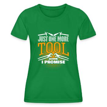 Tools Craftsman Tool DIY - Women's Functional T-Shirt - kelly green - Front - AI Model Female 172 dark (172cm)