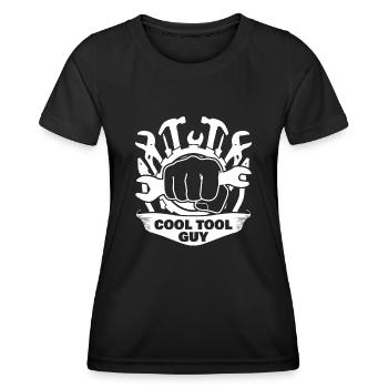Tool Guy Craftsman Tools - Frauen Funktions-T-Shirt - Schwarz - Vorne - AI Model Female 172 light (172cm)