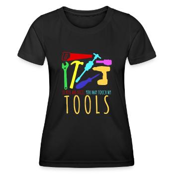 Craftsman Tools Tool DIY - Women's Functional T-Shirt - black - Front - AI Model Female 172 light (172cm)