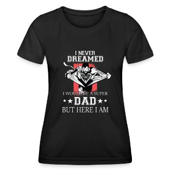 Funny father day outfit for dads and bonus dads - Women's Functional T-Shirt - black - Front - AI Model Female 172 light (172cm)