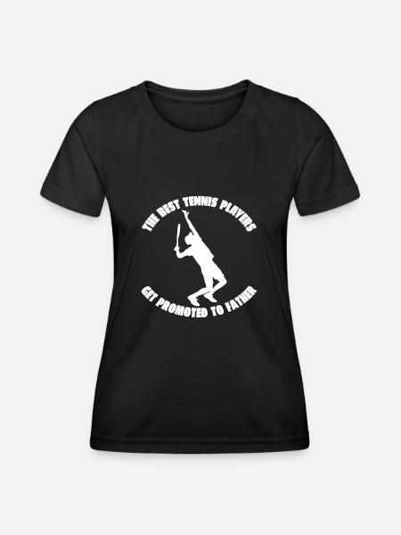 Tennisverein Tennis Tennisliebhaber Tennisspieler - Frauen Funktions-T-Shirt - Schwarz