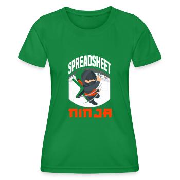 Drôle de cadeau comptable de conseiller fiscal - T-shirt sport Femme - vert - Devant - AI Model Female 172 dark (172cm)