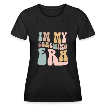 Coach Era Coaching Tees Sportteam Mitarbeiter - Frauen Funktions-T-Shirt - Schwarz - Vorne - AI Model Female 172 light (172cm)