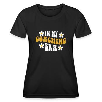 Coach Era Coaching Tees Sportteam Mitarbeiter - Frauen Funktions-T-Shirt - Schwarz - Vorne - AI Model Female 172 light (172cm)