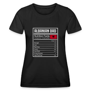 Albanian Flag Albanian Eagle Shqiponja - Women's Functional T-Shirt - black - Front - AI Model Female 172 light (172cm)
