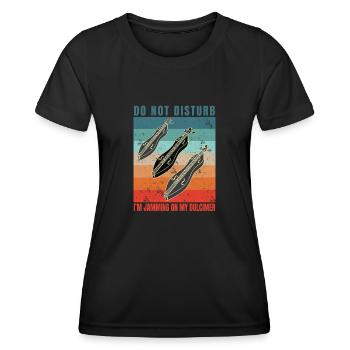 Dulcimer musicien Instrument à cordes pincées Dulcimer martelé - T-shirt sport Femme - noir - Devant - AI Model Female 172 light (172cm)