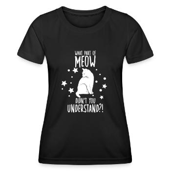 Niedliches Katzenhemd Katzenbesitzerin Damen - Frauen Funktions-T-Shirt - Schwarz - Vorne - AI Model Female 172 light (172cm)