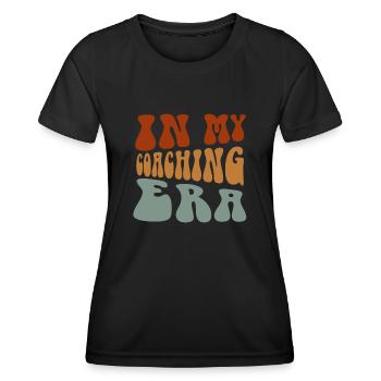 Coach Era Coaching Tees Sportteam Mitarbeiter - Frauen Funktions-T-Shirt - Schwarz - Vorne - AI Model Female 172 light (172cm)