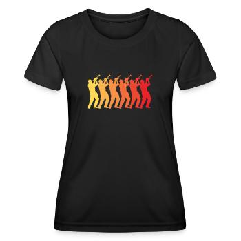 Trompete Trompeter Trompeten Spieler - Frauen Funktions-T-Shirt - Schwarz - Vorne - AI Model Female 172 light (172cm)