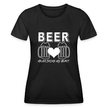 Bière artisanale Brassage de bière - T-shirt sport Femme - noir - Devant - AI Model Female 172 light (172cm)