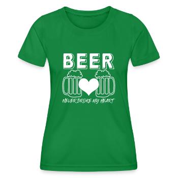 Craft Beer Beer Brewing - Women's Functional T-Shirt - kelly green - Front - AI Model Female 172 dark (172cm)