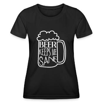Brassage de bière Brasserie à domicile Bière artisanale - T-shirt sport Femme - noir - Devant - AI Model Female 172 light (172cm)