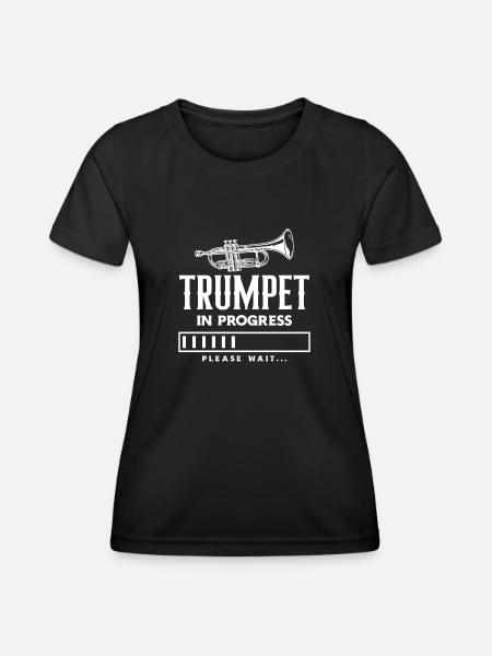 Trompette Trompettiste Trompettiste - T-shirt sport Femme - noir