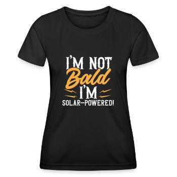 Bald Head Baldness Beard Bald Head - Women's Functional T-Shirt - black - Front - AI Model Female 172 light (172cm)