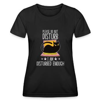 Kätzchen Motiv Katzen Zubehör Katzenhalter - Frauen Funktions-T-Shirt - Schwarz - Vorne - AI Model Female 172 light (172cm)