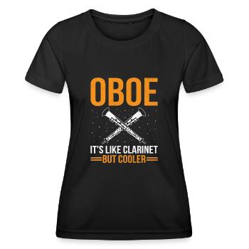 Oboe Player Oboe Basoonist Marching Band Instrumen - Women's Functional T-Shirt - black - Front - AI Model Female 172 light (172cm)