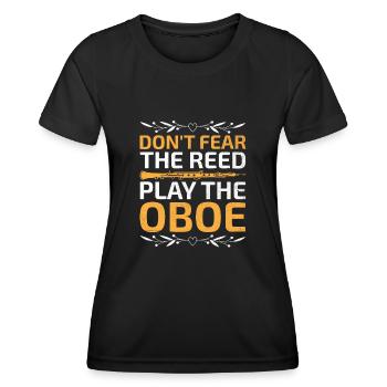 Oboe Player Oboe Basoonist Marching Band Instrumen - Women's Functional T-Shirt - black - Front - AI Model Female 172 light (172cm)