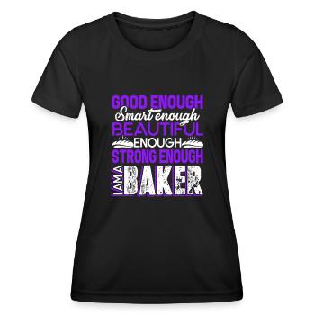 Baker Strong Baker - Women's Functional T-Shirt - black - Front - AI Model Female 172 light (172cm)