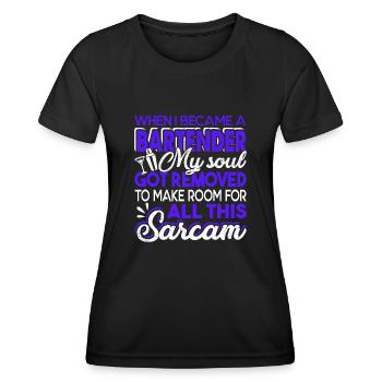 Bartender When I Became A Bartender - Women's Functional T-Shirt - black - Front - AI Model Female 172 light (172cm)