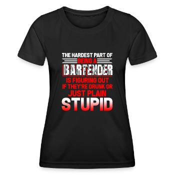 Bartender The Hardest Part Of Being A Bartender - Women's Functional T-Shirt - black - Front - AI Model Female 172 light (172cm)
