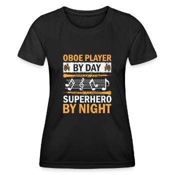 Oboe Player Oboe Basoonist Marching Band Instrumen - Women's Functional T-Shirt - black - Front - AI Model Female 172 light (172cm)