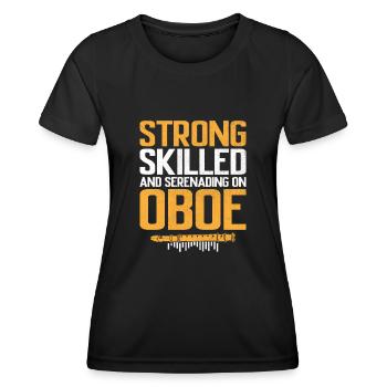 Oboe Player Oboe Basoonist Marching Band Instrumen - Women's Functional T-Shirt - black - Front - AI Model Female 172 light (172cm)