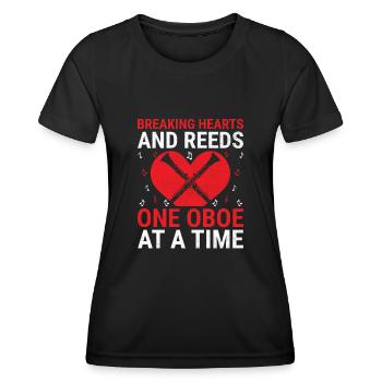 Oboe Player Oboe Basoonist Marching Band Instrumen - Women's Functional T-Shirt - black - Front - AI Model Female 172 light (172cm)