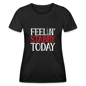 Phlebotomy Blood Draw Blood Nurse - Women's Functional T-Shirt - black - Front - AI Model Female 172 light (172cm)