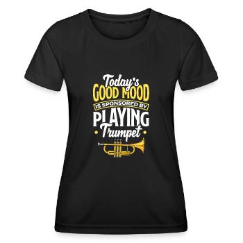 Trumpet Trumpeter Trumpet Player - Women's Functional T-Shirt - black - Front - AI Model Female 172 light (172cm)