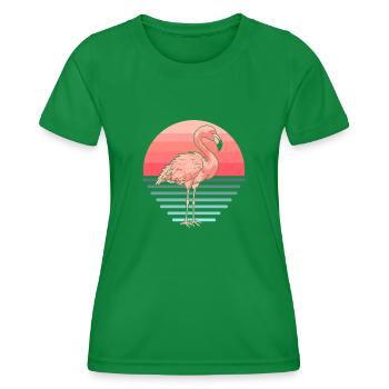 Flamingo - Frauen Funktions-T-Shirt - Kelly Green - Vorne - AI Model Female 172 dark (172cm)