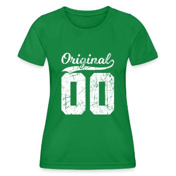 00 Original 24 Years Man Wife Birthday - Women's Functional T-Shirt - kelly green - Front - AI Model Female 172 dark (172cm)