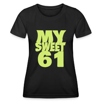 Sweet 61 - Women's Functional T-Shirt - black - Front - AI Model Female 172 light (172cm)