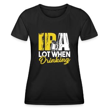 Beer Brewing Beer Brewing IPA Lot When Drinking - Women's Functional T-Shirt - black - Front - AI Model Female 172 light (172cm)