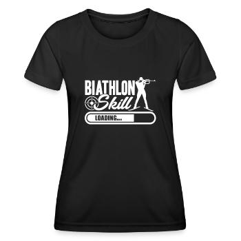 Biathlon Biathlon Skill Loading - Women's Functional T-Shirt - black - Front - AI Model Female 172 light (172cm)