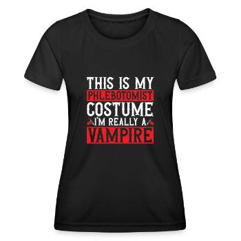 Phlebotomy Blood Draw Blood Nurse - Women's Functional T-Shirt - black - Front - AI Model Female 172 light (172cm)