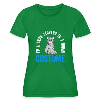 Schneeleopard - Frauen Funktions-T-Shirt - Kelly Green - Vorne - AI Model Female 172 dark (172cm)