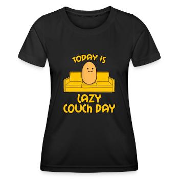 Potato Couch Sofa - Women's Functional T-Shirt - black - Front - AI Model Female 172 light (172cm)