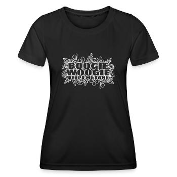 Boogie Woogie Swing Dance Dancing - Frauen Funktions-T-Shirt - Schwarz - Vorne - AI Model Female 172 light (172cm)