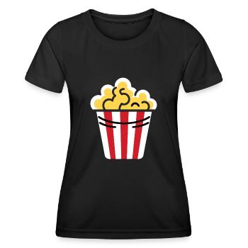 Popcorn Pot Humor - Women's Functional T-Shirt - black - Front - AI Model Female 172 light (172cm)