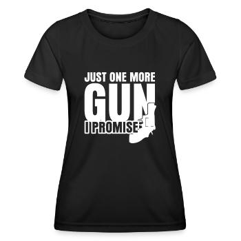 Armes à feu Pistolet Fusil Armes Arme à feu Pistolet - T-shirt sport Femme - noir - Devant - AI Model Female 172 light (172cm)