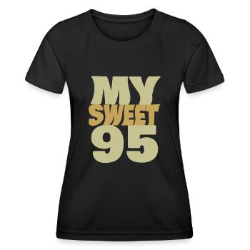 Sweet 95 - Women's Functional T-Shirt - black - Front - AI Model Female 172 light (172cm)