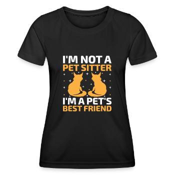 Pet Sitter Pet Sitting Dog and Cat Sitters Dog Wal - Women's Functional T-Shirt - black - Front - AI Model Female 172 light (172cm)
