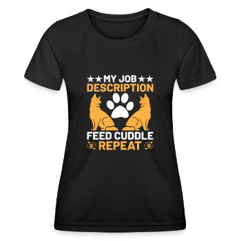 Pet Sitter Pet Sitting Dog and Cat Sitters Dog Wal - Women's Functional T-Shirt - black - Front - AI Model Female 172 light (172cm)