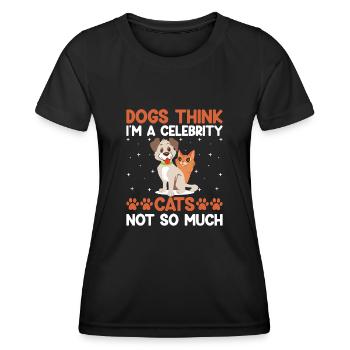 Pet Sitter Pet Sitting Chien et Cat Sitters Chien Wal - T-shirt sport Femme - noir - Devant - AI Model Female 172 light (172cm)