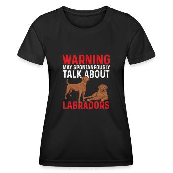 Foxred Labrador Fox Red Labrador Retriever - Women's Functional T-Shirt - black - Front - AI Model Female 172 light (172cm)