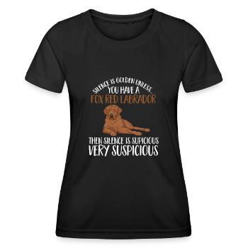 Foxred Labrador Fox Red Labrador Retriever - Women's Functional T-Shirt - black - Front - AI Model Female 172 light (172cm)