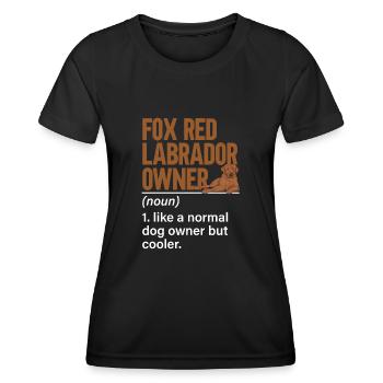 Foxred Labrador Fox Red Labrador Retriever - Women's Functional T-Shirt - black - Front - AI Model Female 172 light (172cm)