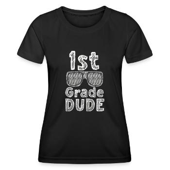 Kindergarten Teacher Funny Student 1st Graduation - Women's Functional T-Shirt - black - Front - AI Model Female 172 light (172cm)